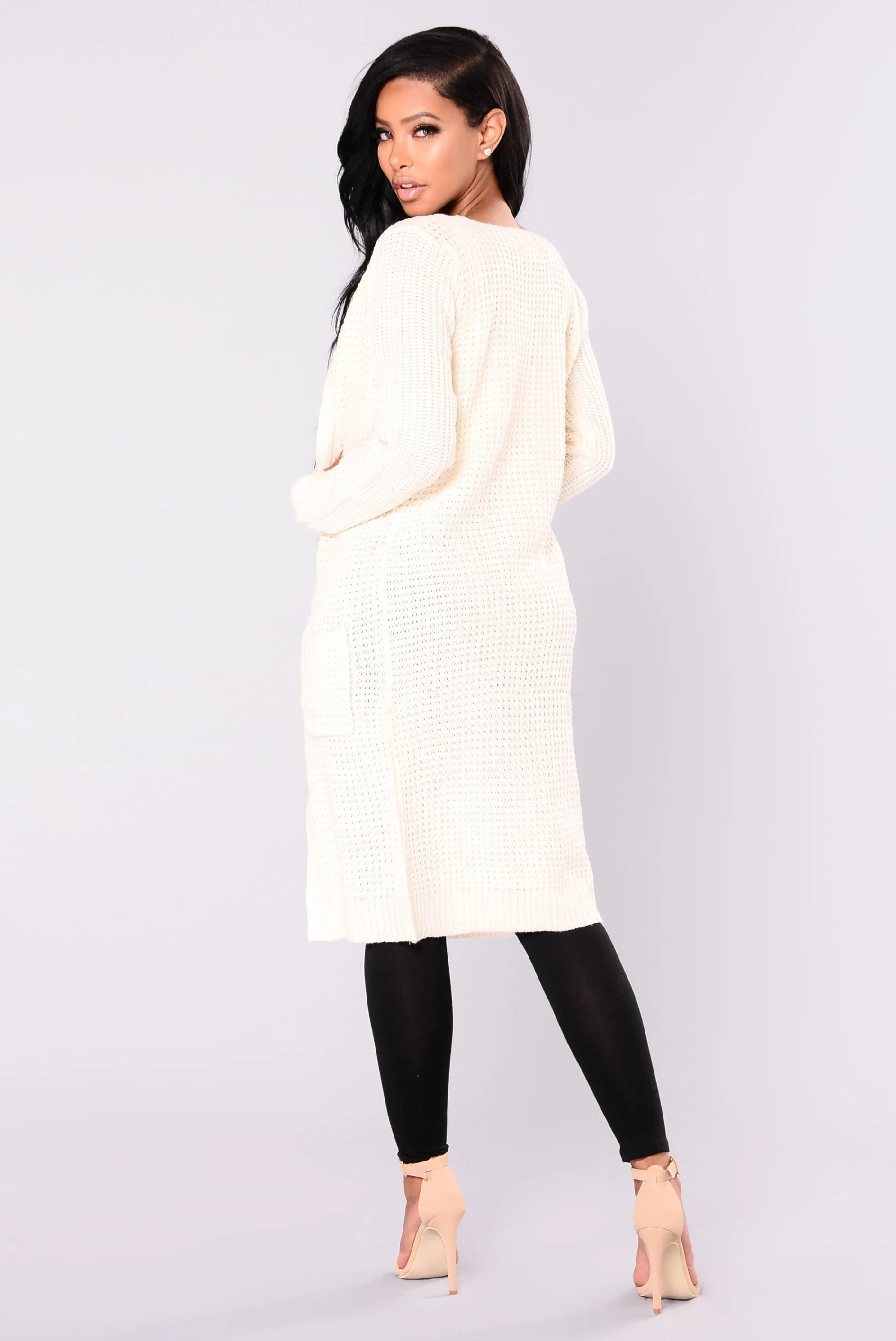 Abella Duster Sweater - Ivory