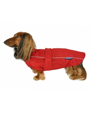 City Slicker All-Weather Dog Jacket & Raincoat - Cherry Red