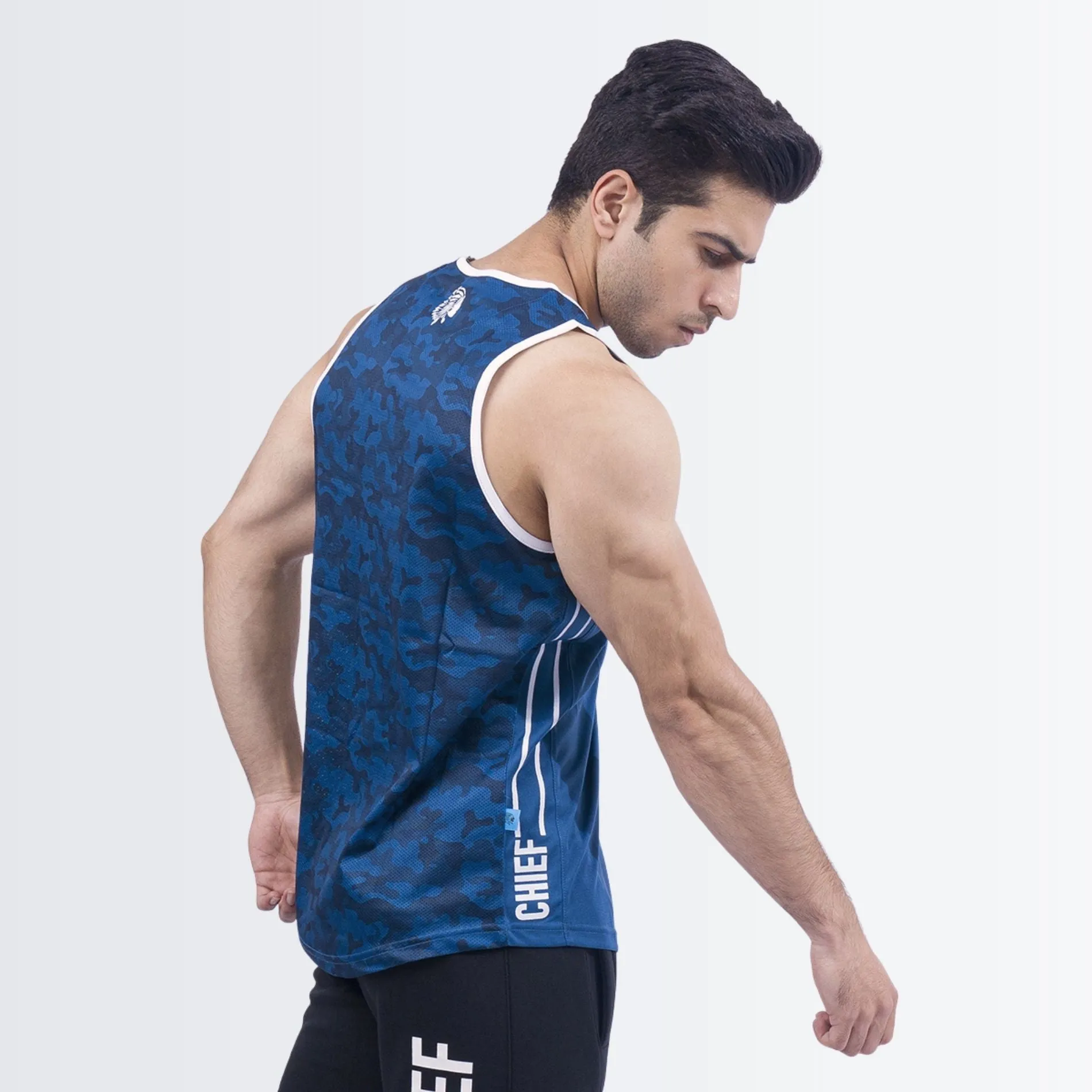 Dark Blue Stringer Vest