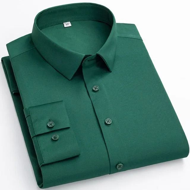 Elasticity Soft Solid Shirt