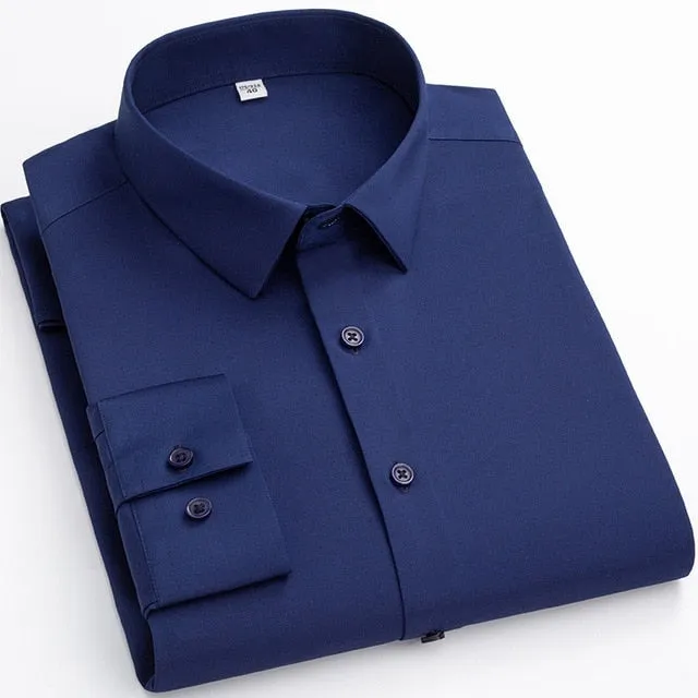 Elasticity Soft Solid Shirt