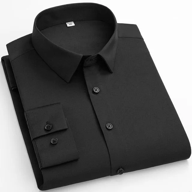 Elasticity Soft Solid Shirt