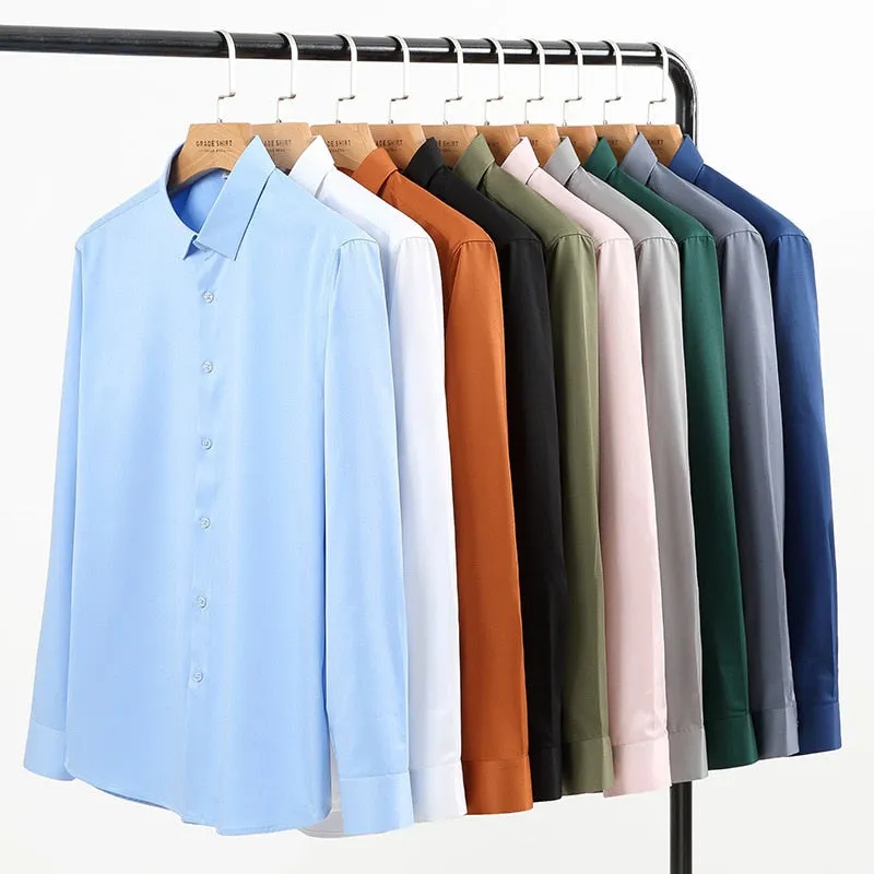 Elasticity Soft Solid Shirt