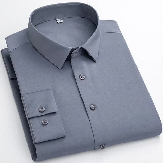 Elasticity Soft Solid Shirt