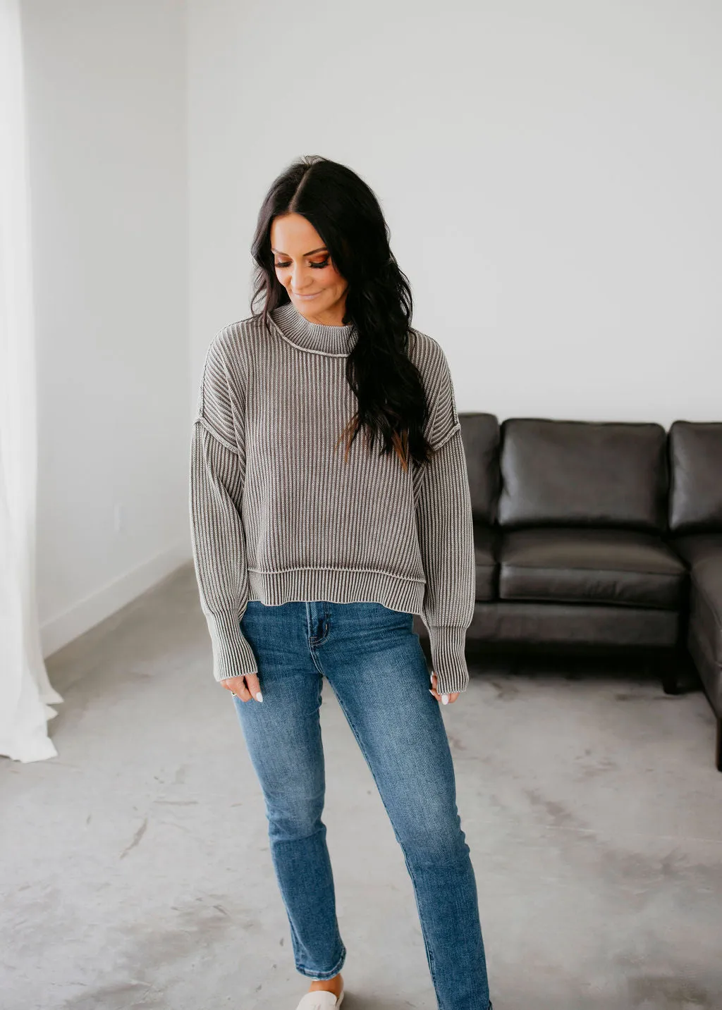 Emelia Ribbed Knit Sweater