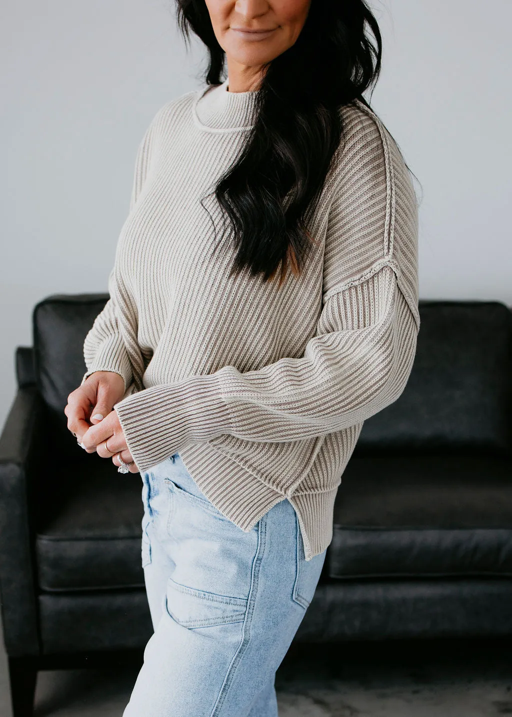 Emelia Ribbed Knit Sweater