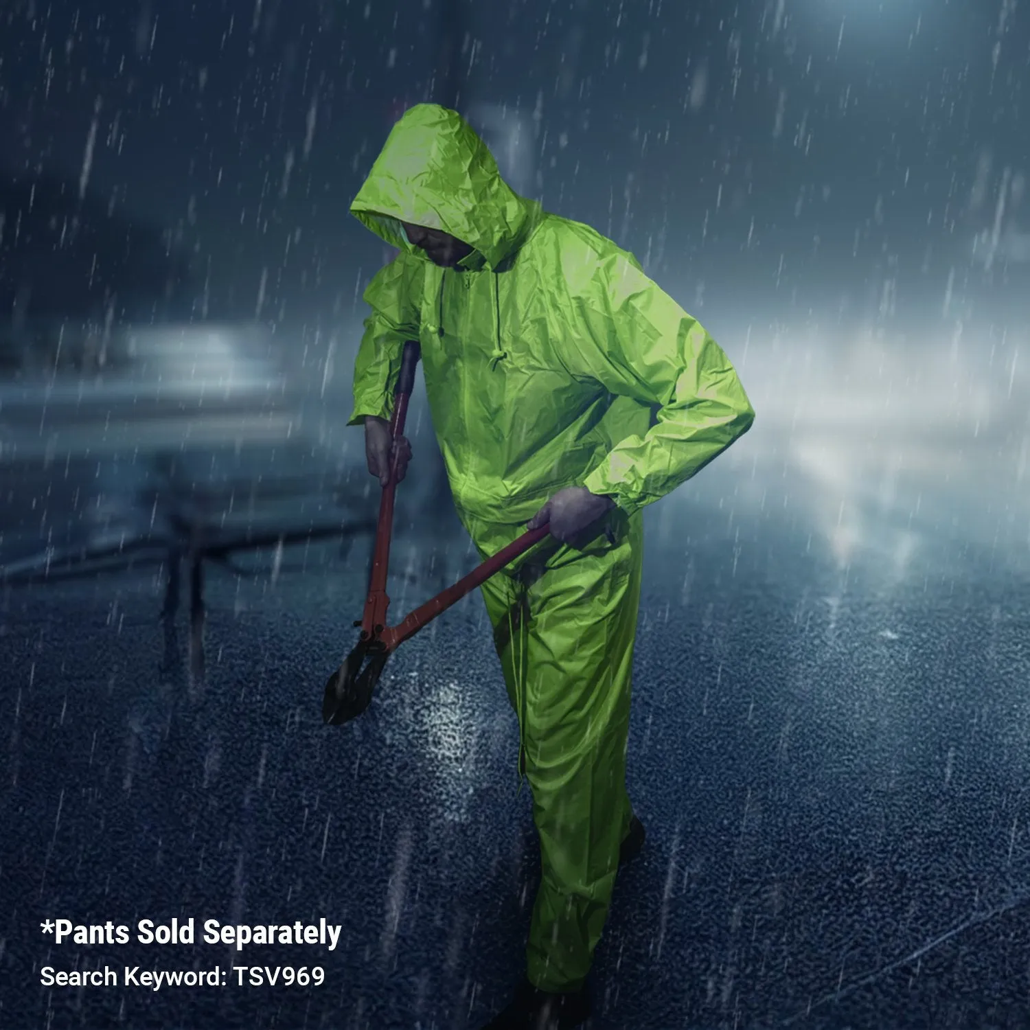 High Visibility Classic Rain Jacket - Lime - Small