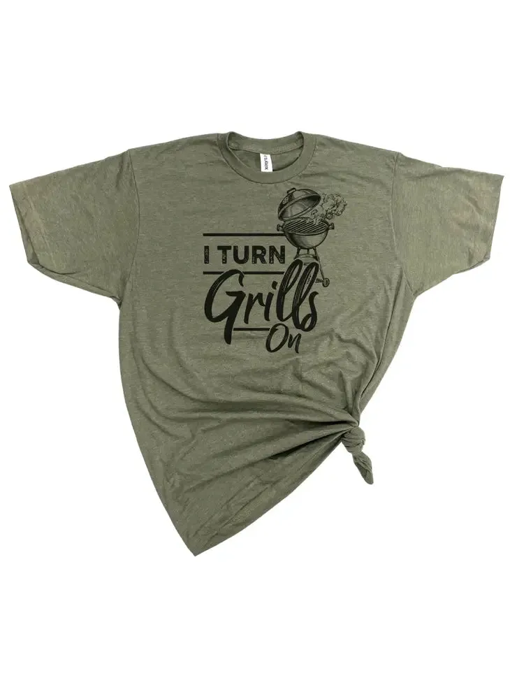 I Turn Grills on T-Shirt Gray