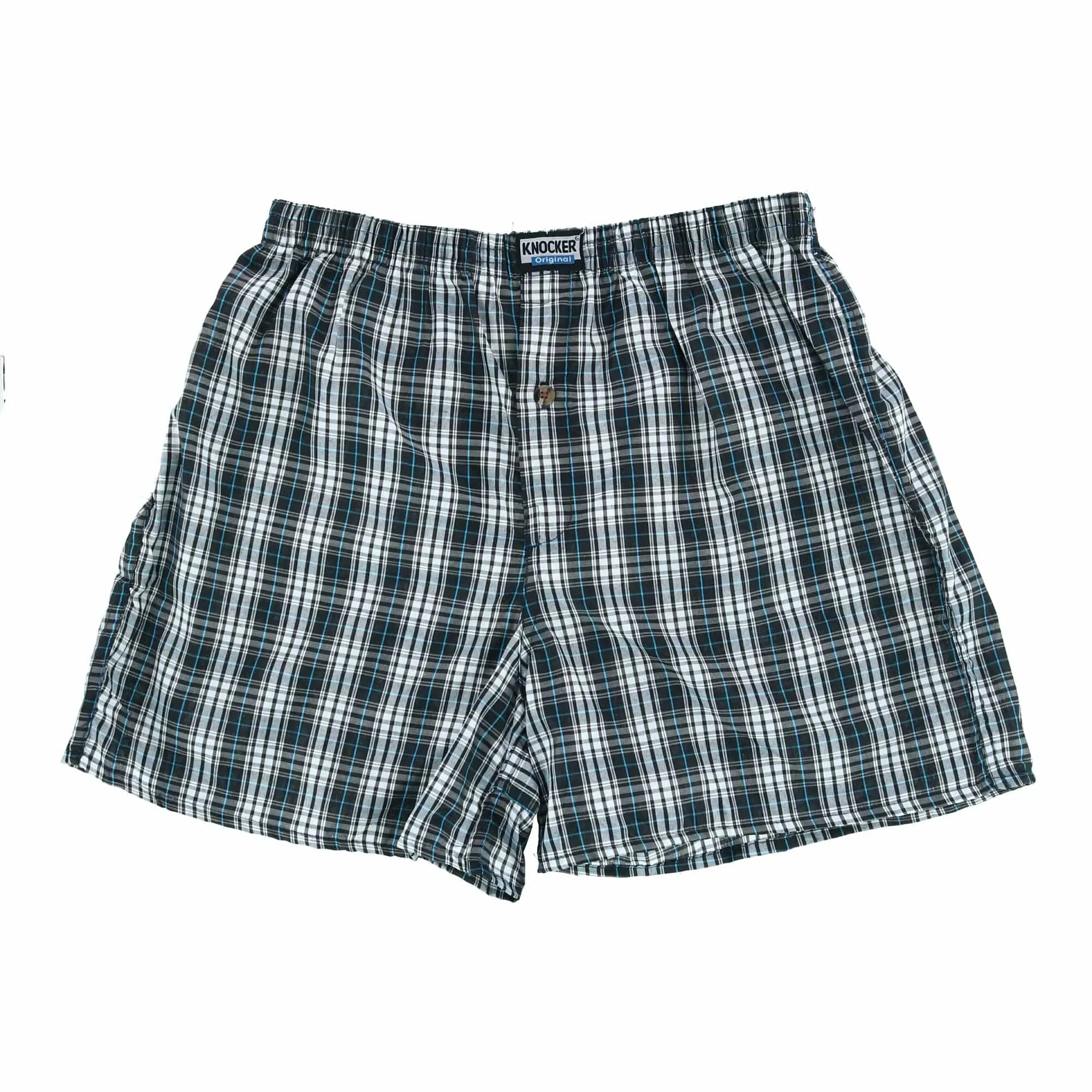 Knocker Men's Big and Tall Plaid Boxer Shorts (3 Pack)