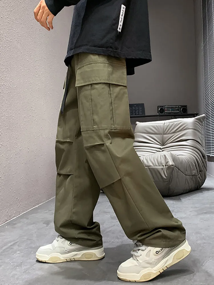 Loose-Fitting Multi-Pocket Cargo Pants