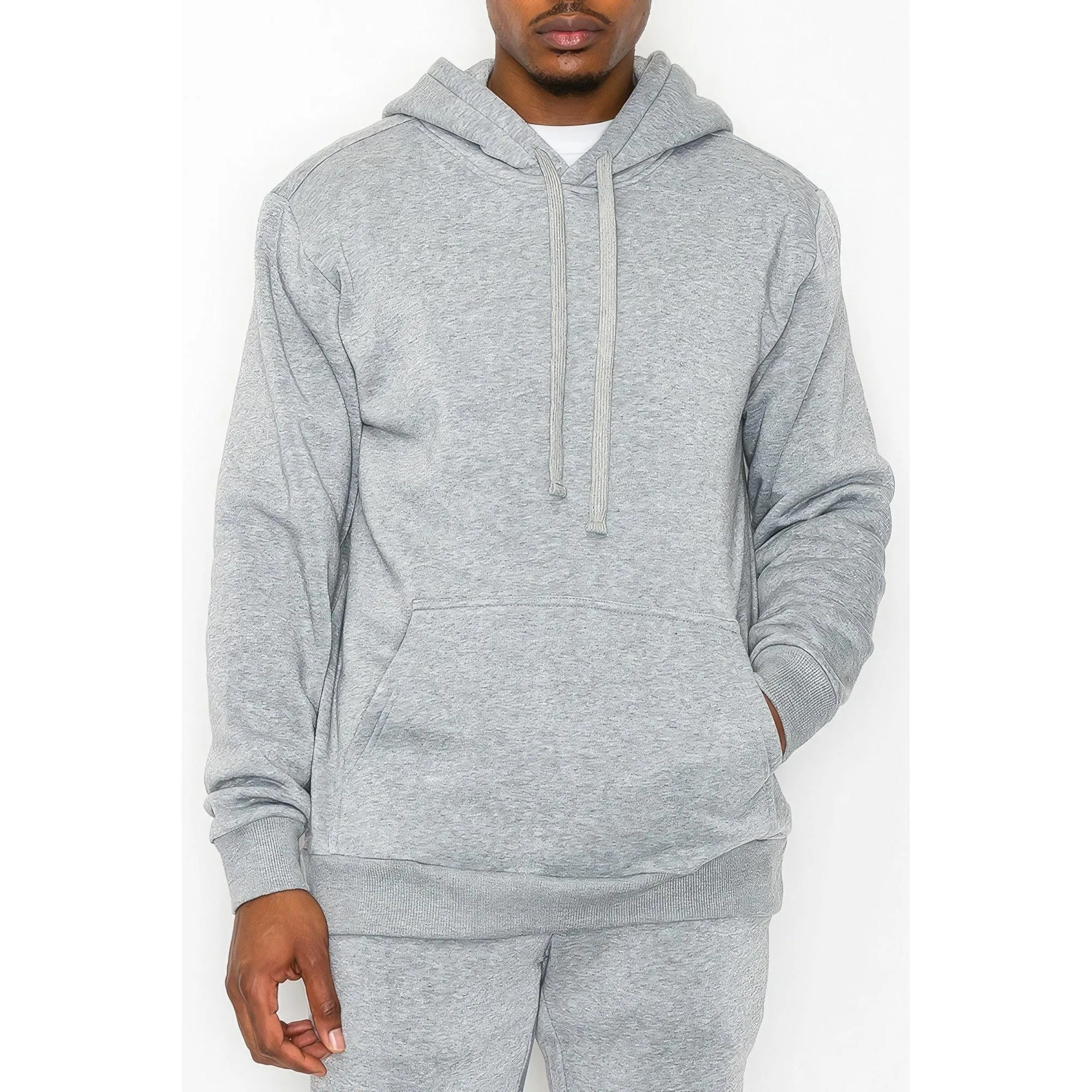 Men's Fleece Pullover Kangaroo Pocket Hoodie