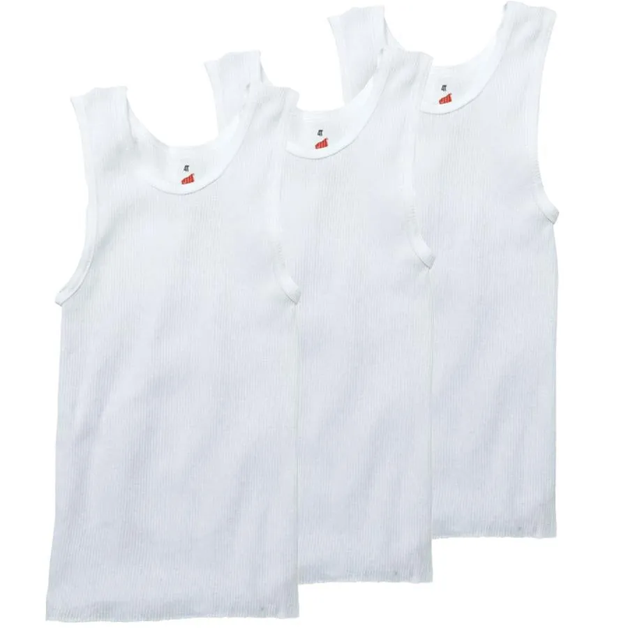 Mens Hanes Sleeveless Ribbed Undershirts - 3 Pk.