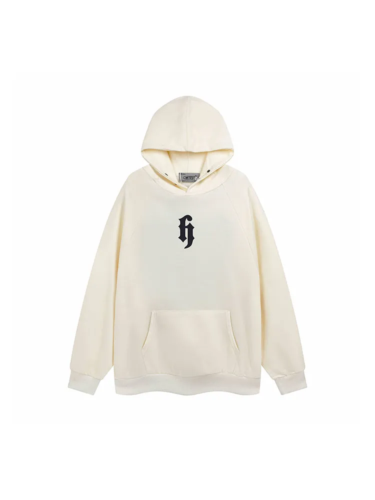 Men'S Vintage Letter Print Hoodies