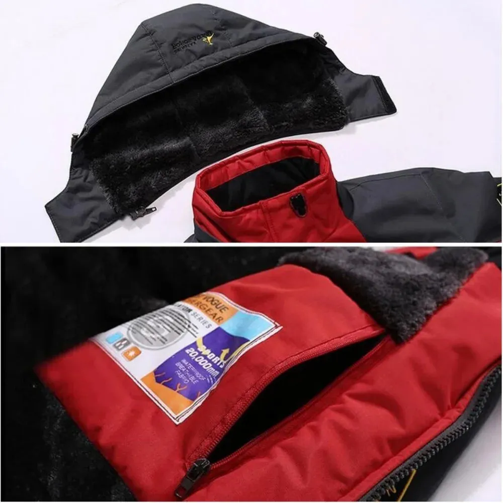 Men's Windproof Military Winter Parka -  Fur Hood