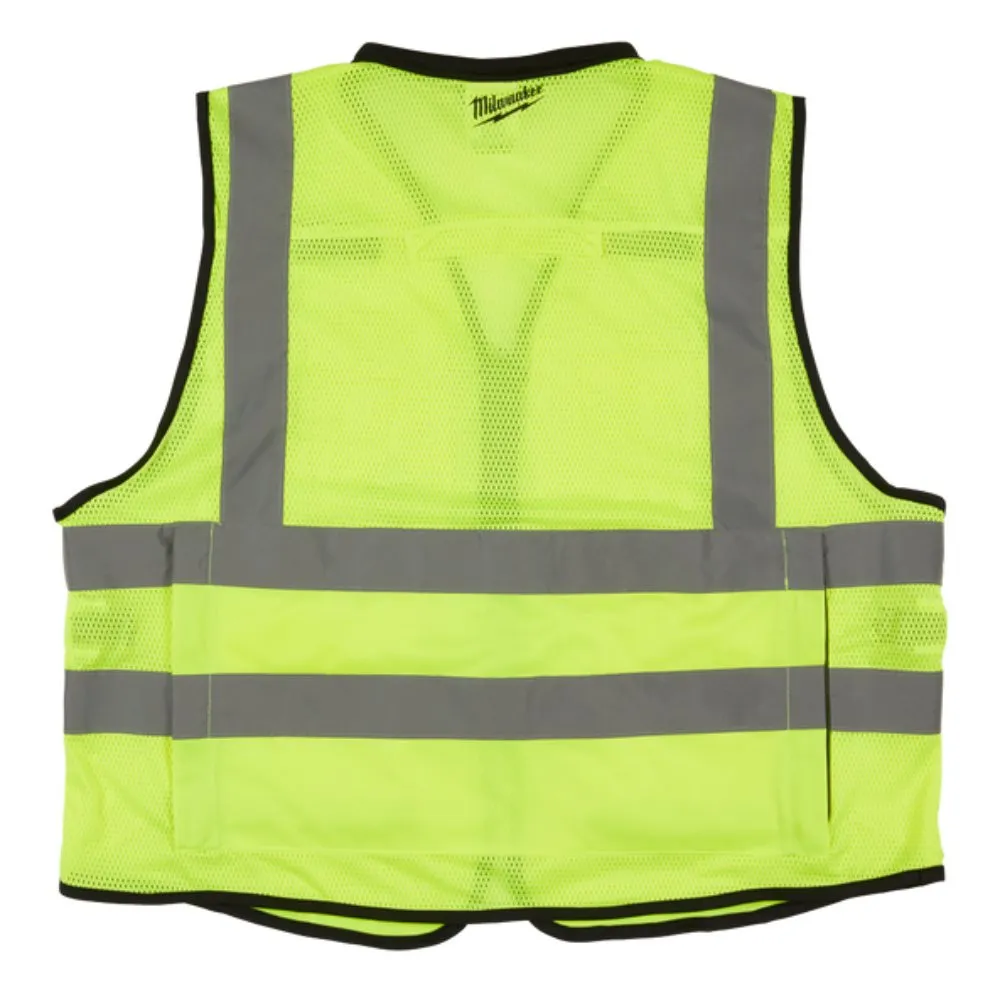 Milwaukee 48735041 S/M Yellow Premium High Visibility Safety Vest