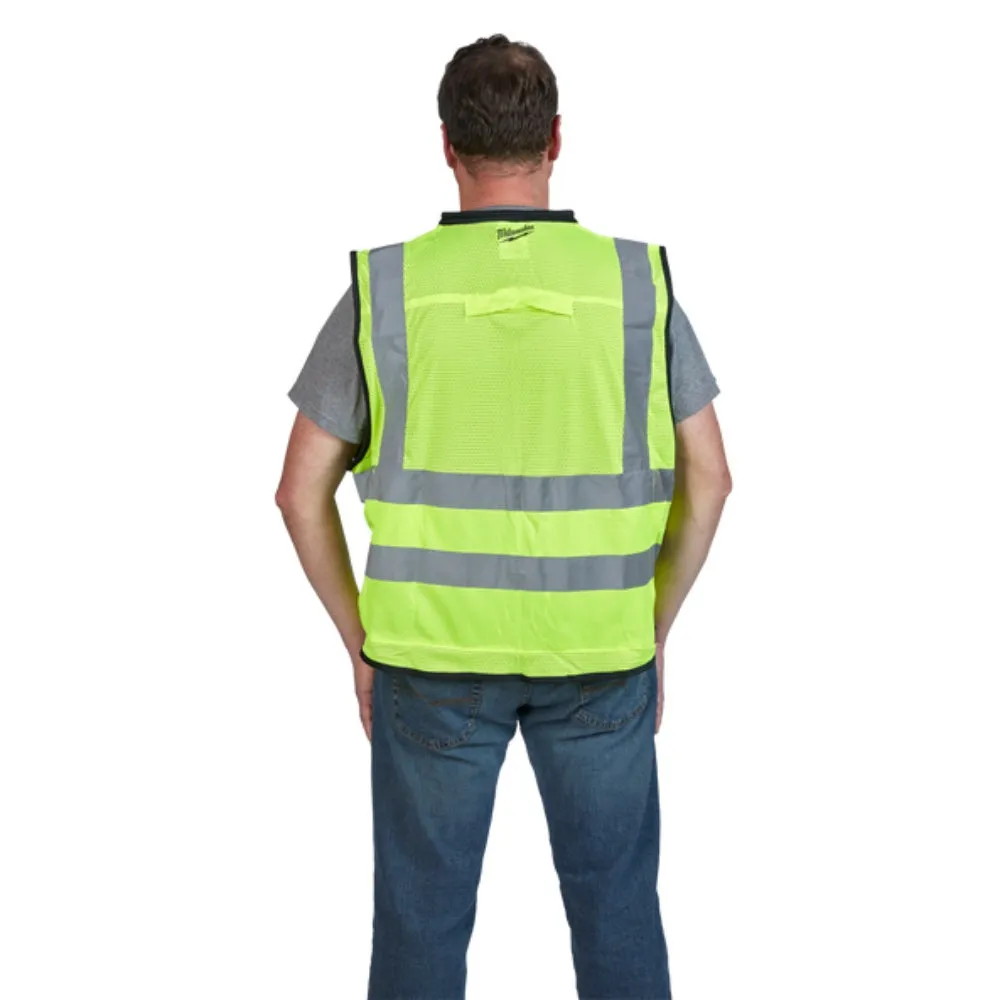 Milwaukee 48735041 S/M Yellow Premium High Visibility Safety Vest