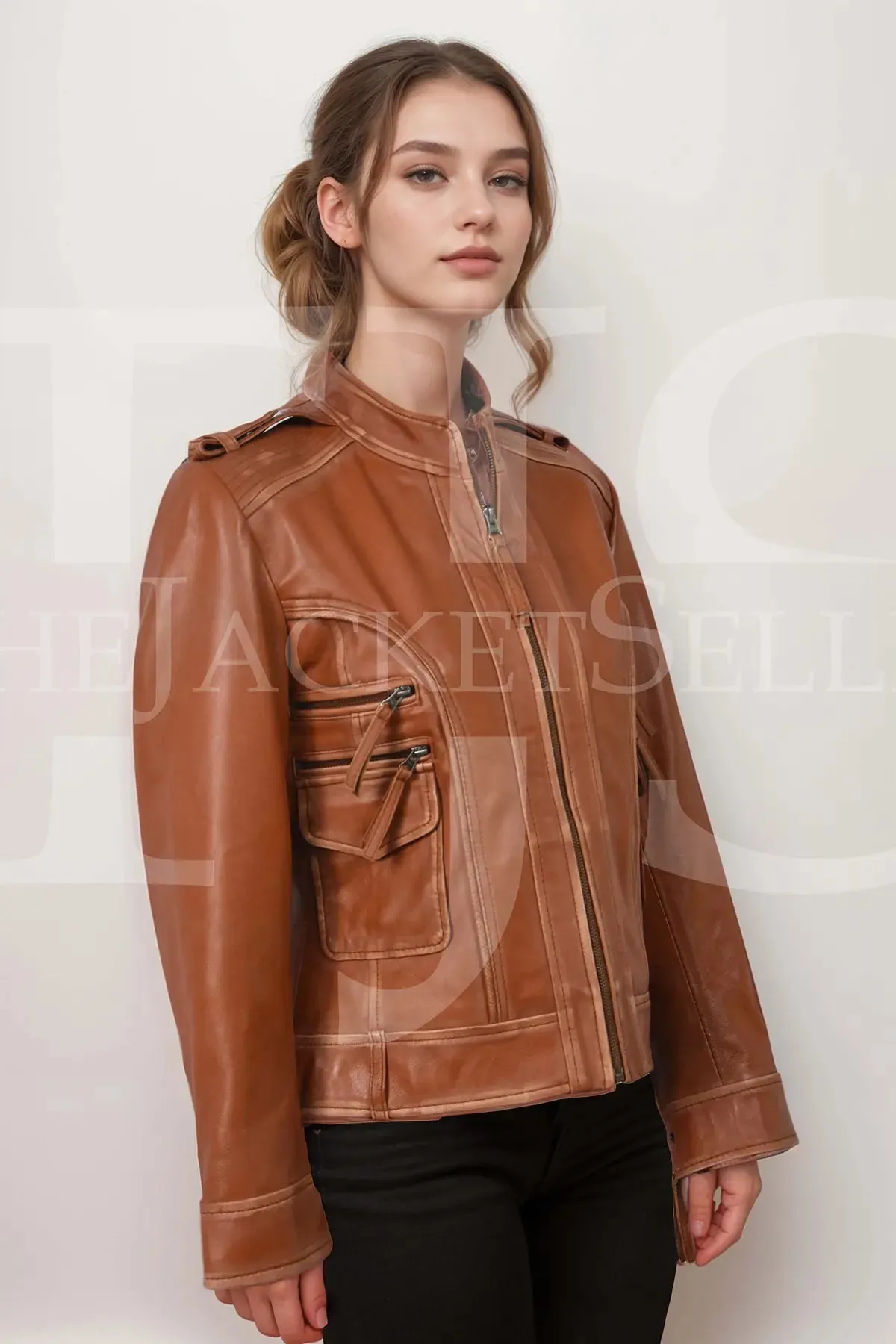 Modern Women's Genuine Lambskin Leather