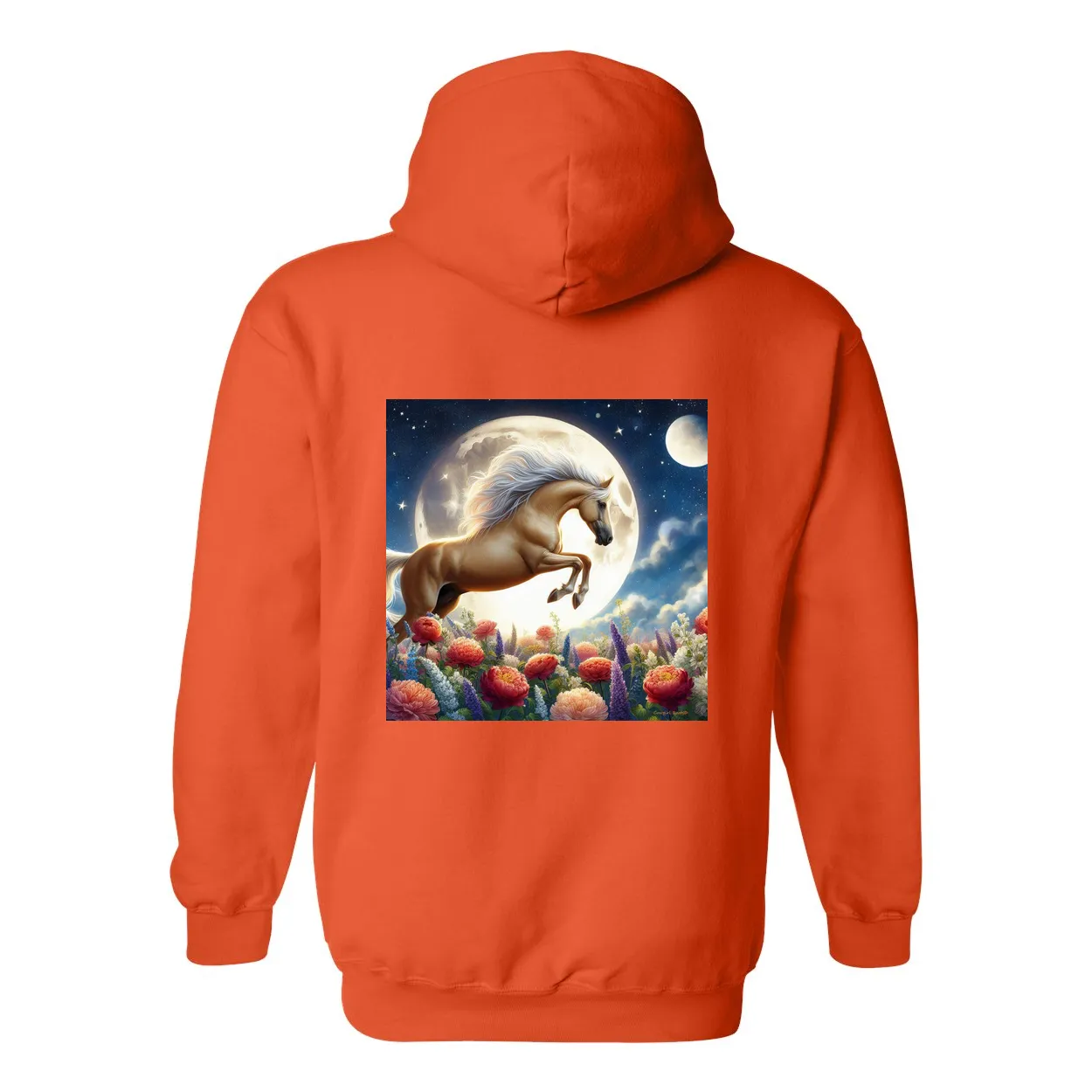 Palomino Moonshine Design on Front Pocket Hoodies