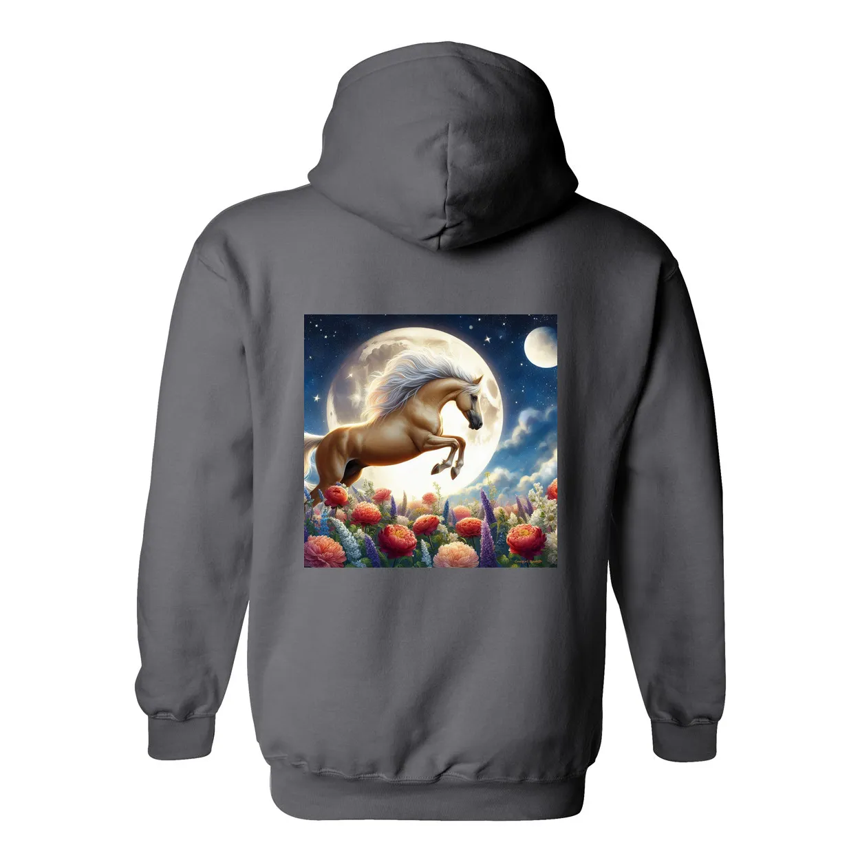 Palomino Moonshine Design on Front Pocket Hoodies