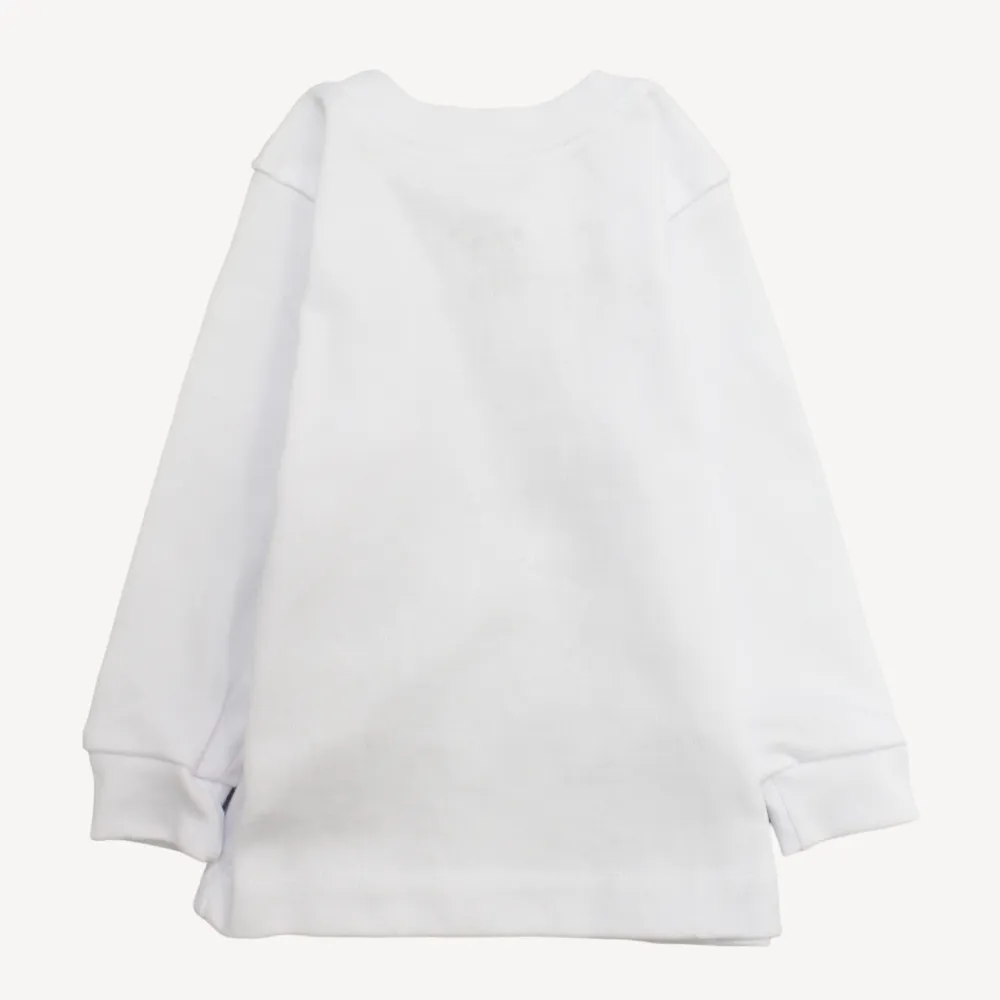 Plain White Long-Sleeved Undershirt