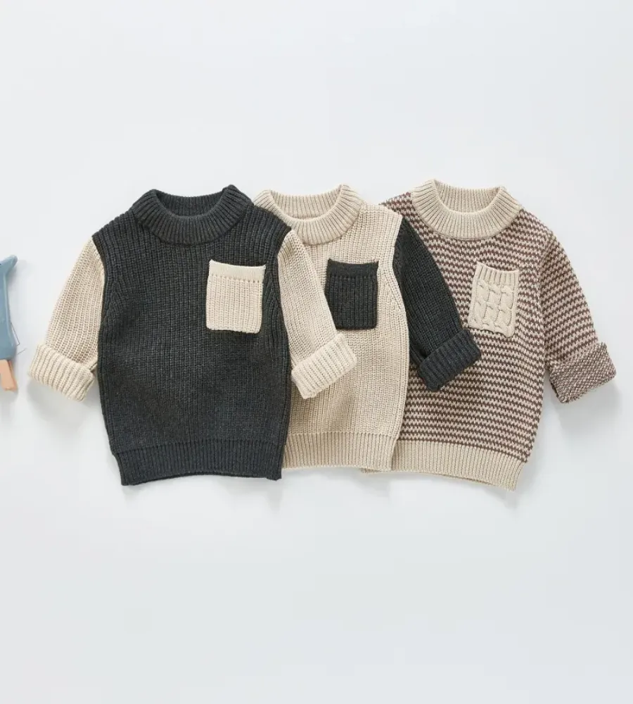 Playful Patches Knit Sweater