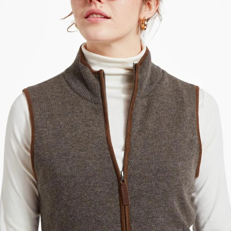 Schoffel Ladies Lambswool Aerobloc Gilet - Mole