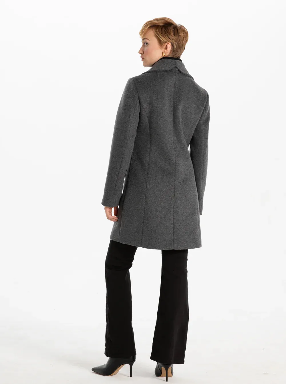 Serena Melton Long Peacoat. Style PZ8368800