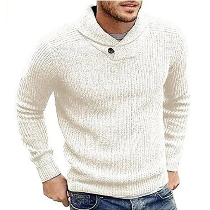 Solid Color Pullover Sweater