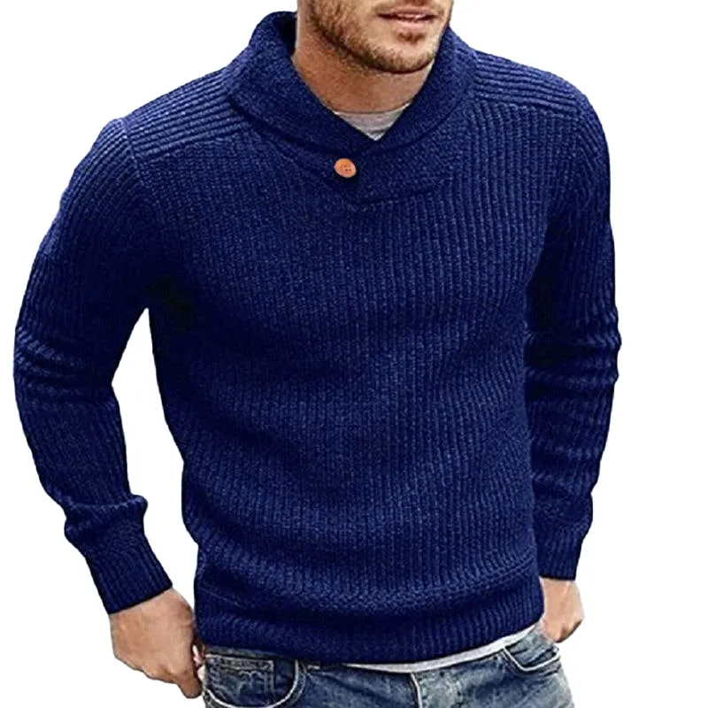 Solid Color Pullover Sweater