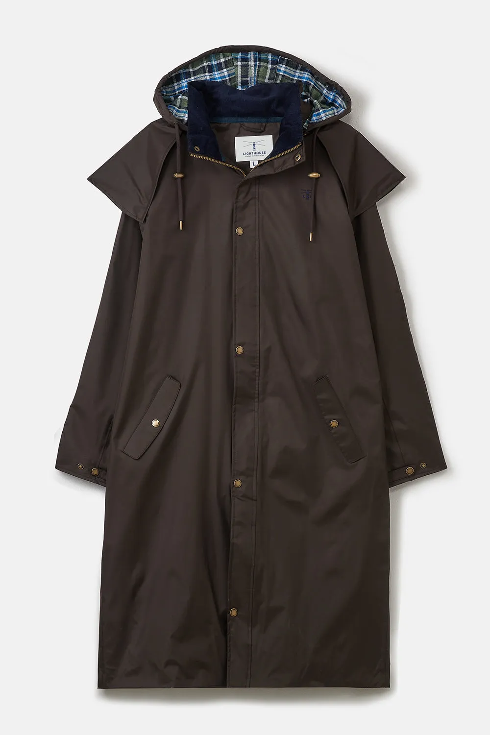 Stockman Full Length Rain Coat - Chocolate