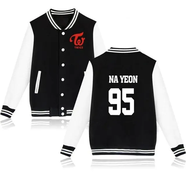 TWICE Baseball Jacket Printed Hoodies