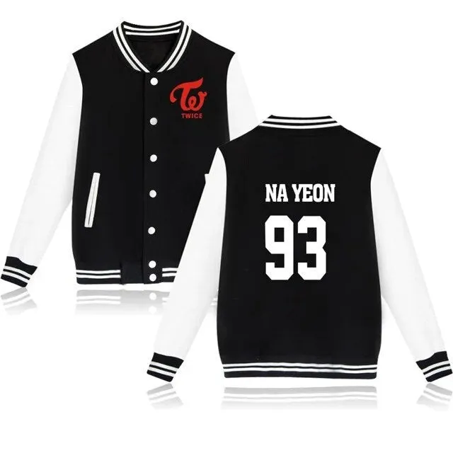 TWICE Baseball Jacket Printed Hoodies