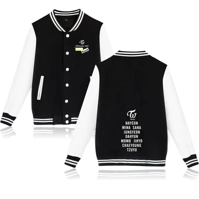 TWICE Baseball Jacket Printed Hoodies