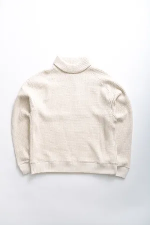 WAFFLE HIGHNECK - IVORY