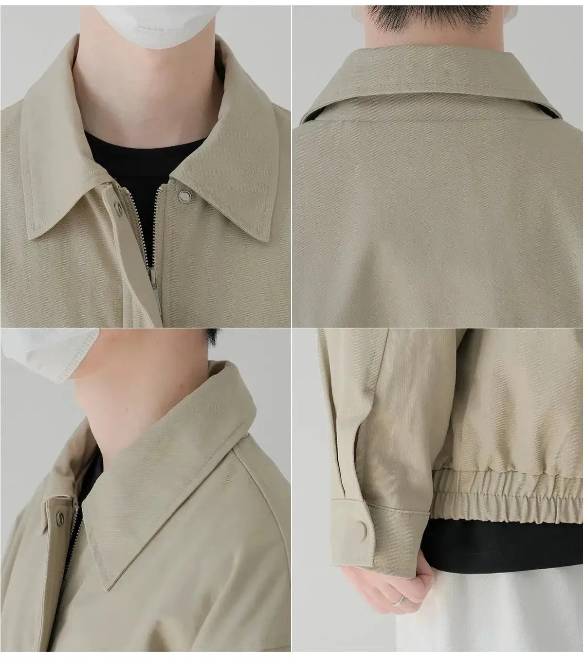 Windproof Button-Up Jacket