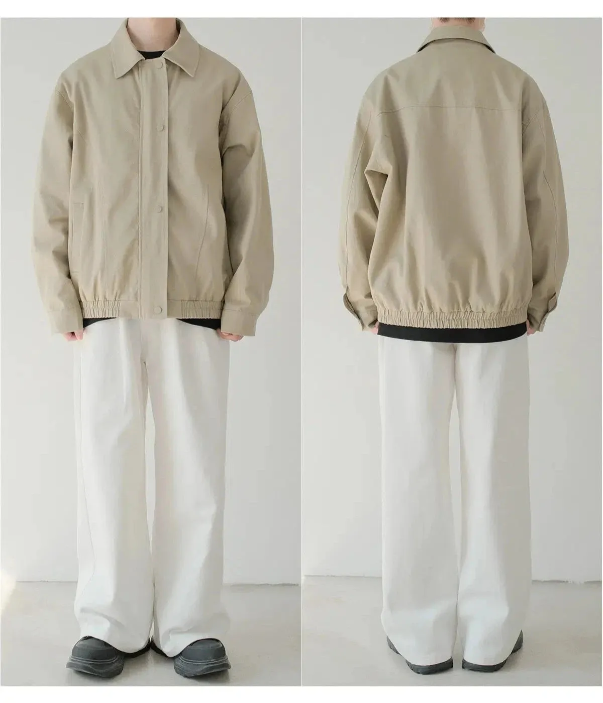 Windproof Button-Up Jacket